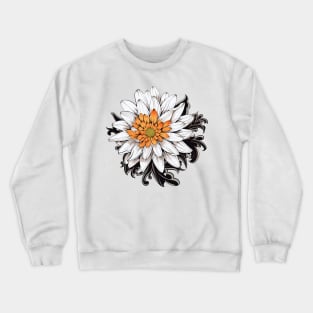 flower wallpaper Botanical Elegance: Hand-Drawn Floral Vector Illustration Crewneck Sweatshirt